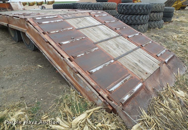 image for item DI5536 1973 Schwartz  drop deck equipment trailer