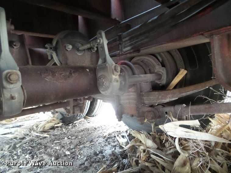 image for item DI5536 1973 Schwartz  drop deck equipment trailer