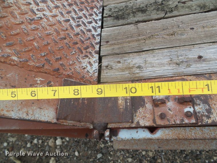 image for item DI5536 1973 Schwartz  drop deck equipment trailer