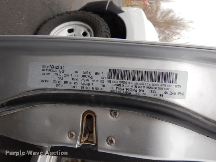 image for item DJ2959 2017 Dodge Ram 1500  Crew Cab pickup truck