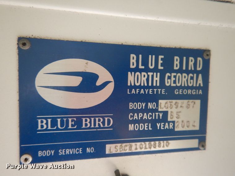 image for item DJ2970 2004 International 3800  school bus