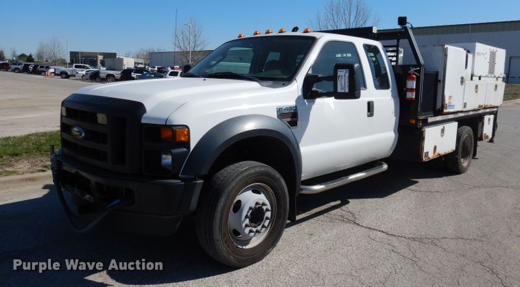 image for item DJ2985 2009 Ford F450 Super Duty XL  SuperCab flatbed truck