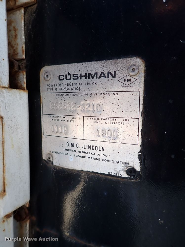 image for item DK4666 1982 Cushman  utility vehicle