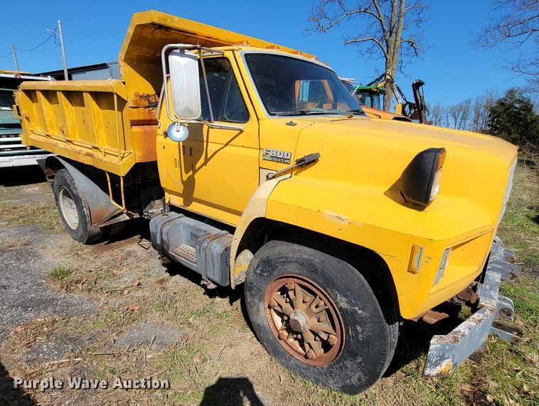 image for item FL9102 1990 Ford F800  dump truck