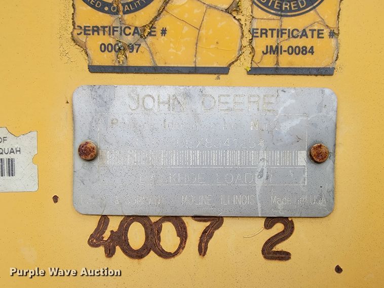 image for item FL9122 1997 John Deere 310E  backhoe