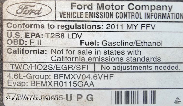 image for item FL9137 2011 Ford Crown Victoria Police Interceptor