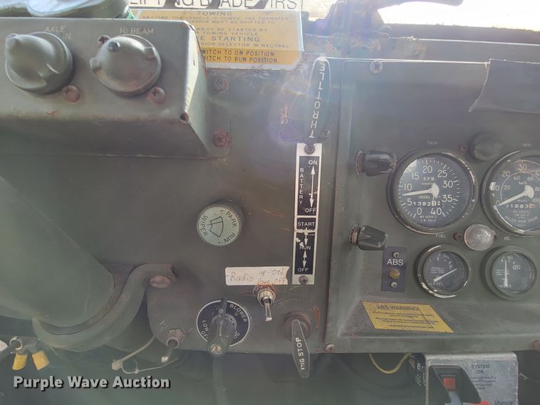 image for item FL9188 1991 BMY M923A2  flatbed truck