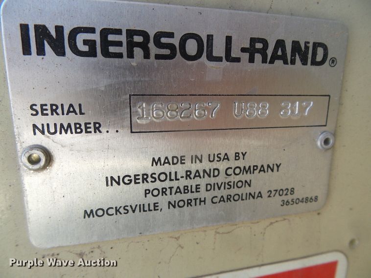 image for item GR9422 Ingersoll Rand 175  air compressor