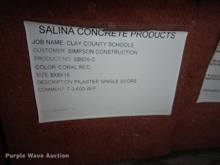 image for item HD9702 Approximately 1,200 concrete blocks and pavers