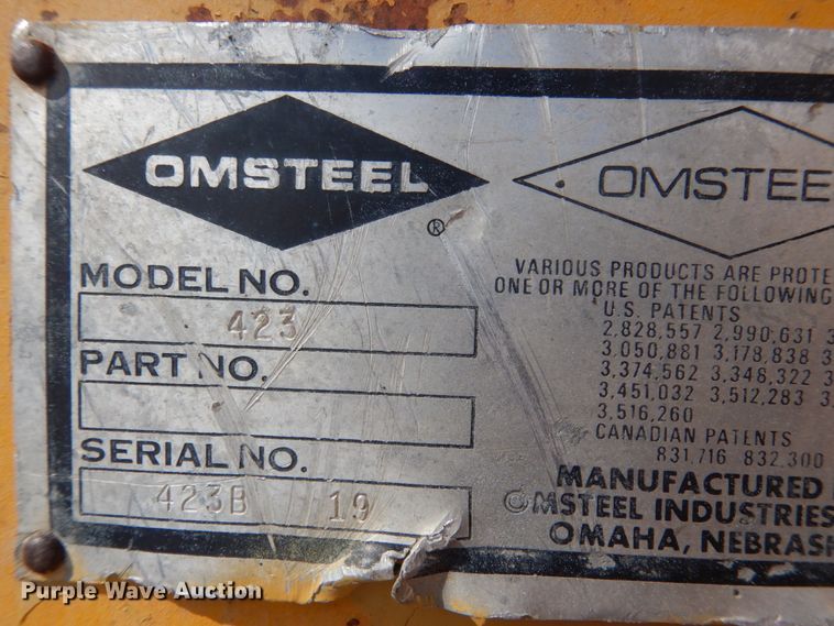 image for item HE9555 Omsteel 423 snow blower