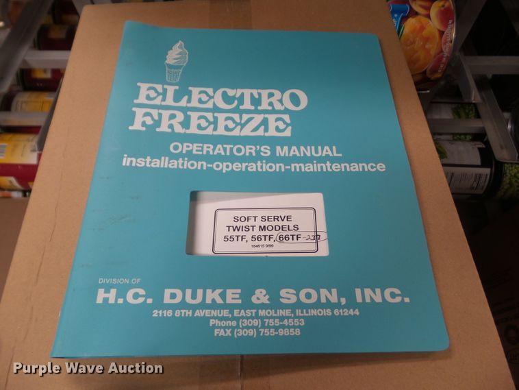 image for item HF9835 Electro Freeze 66TF-237 soft serve ice cream machine