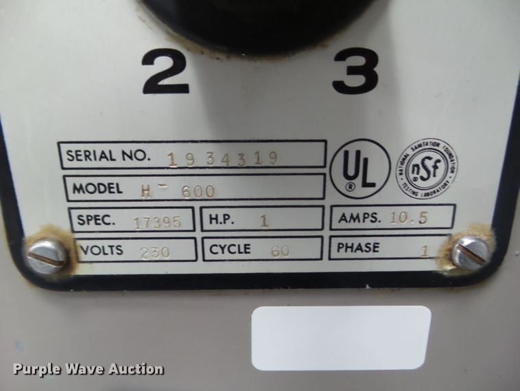 image for item HF9836 Hobart H600 mixer