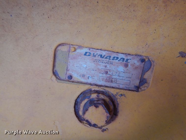 image for item HG9550 1989 Dynapac CA25  vibratory single drum roller