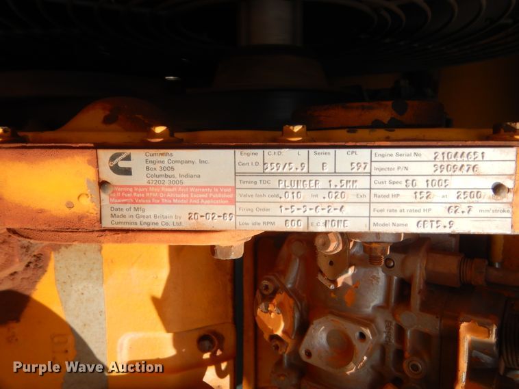 image for item HG9550 1989 Dynapac CA25  vibratory single drum roller