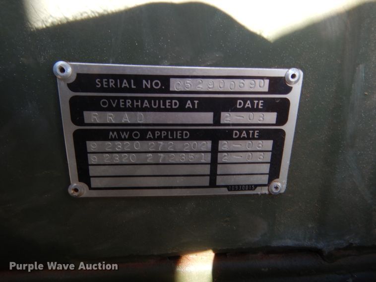 image for item HG9556 1985 Military M929  dump truck