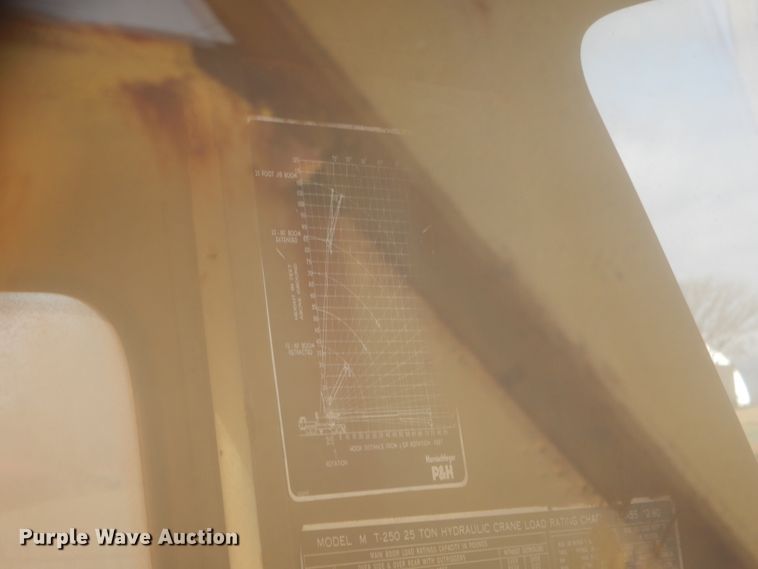 image for item HG9691 1969 P & H MT-250  truck crane