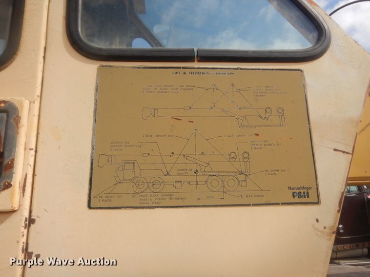 image for item HG9691 1969 P & H MT-250  truck crane