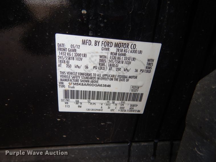 image for item HV9879 2013 Ford Explorer Police Interceptor  SUV