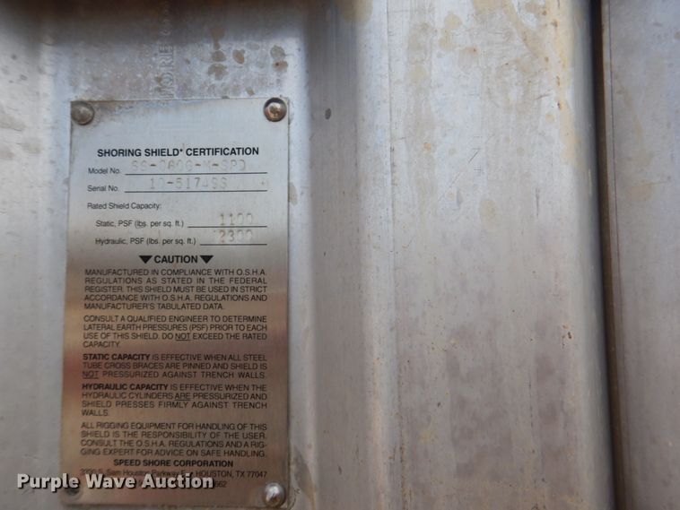 image for item HW9953 (8) Speed Shore trench box sections