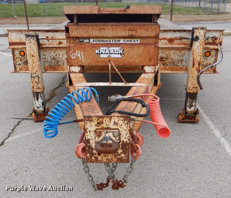 image for item HW9955 2007 Overbilt tilt deck equipment trailer