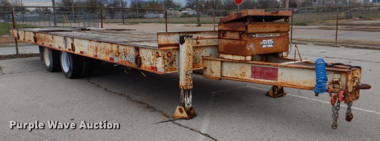 image for item HW9955 2007 Overbilt tilt deck equipment trailer