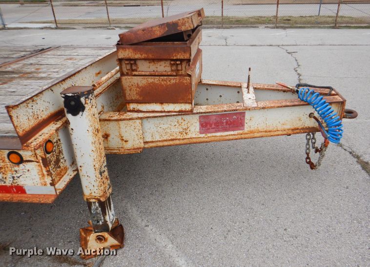 image for item HW9955 2007 Overbilt tilt deck equipment trailer