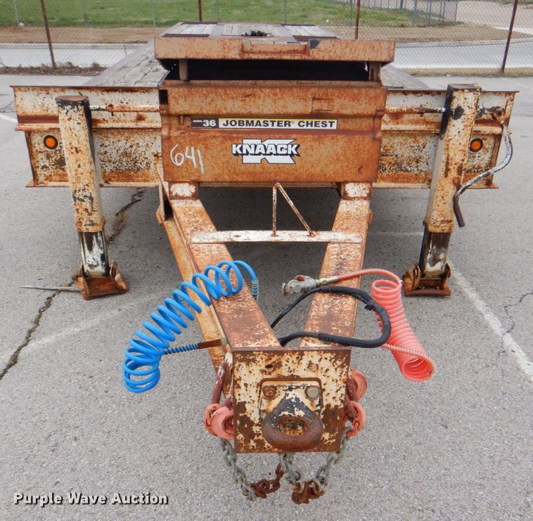 image for item HW9955 2007 Overbilt tilt deck equipment trailer