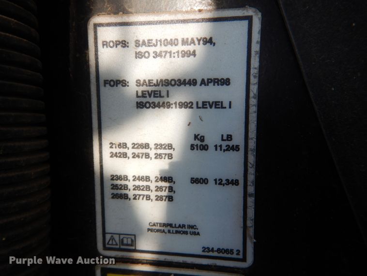 image for item HW9956 2005 Caterpillar 277B  tracked skid steer loader