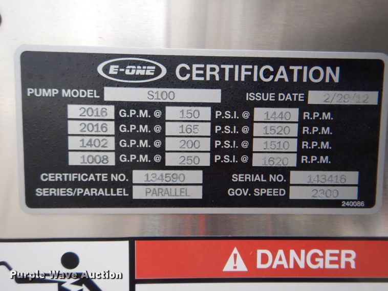 image for item HW9957 2012 E-one  ladder fire truck