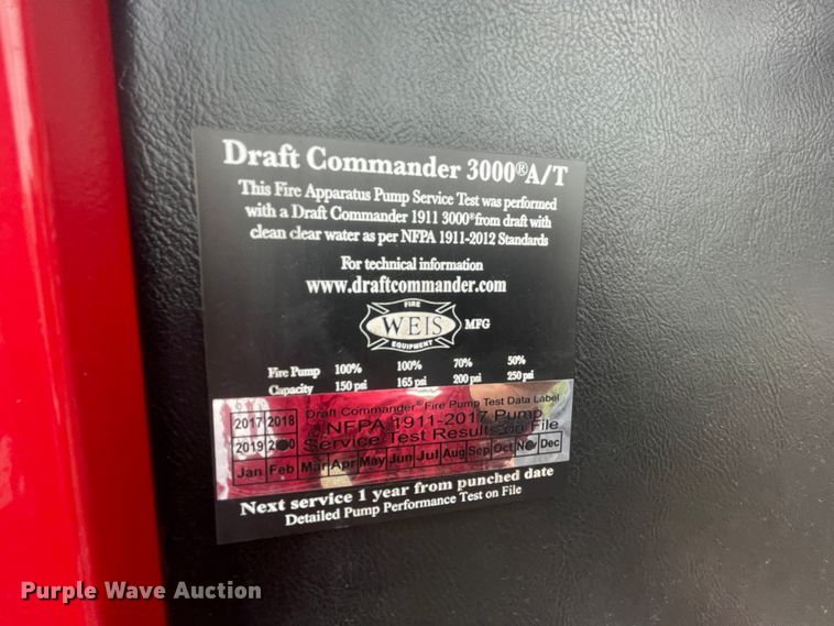 image for item II9324 1988 Ford CF8000 pumper fire truck