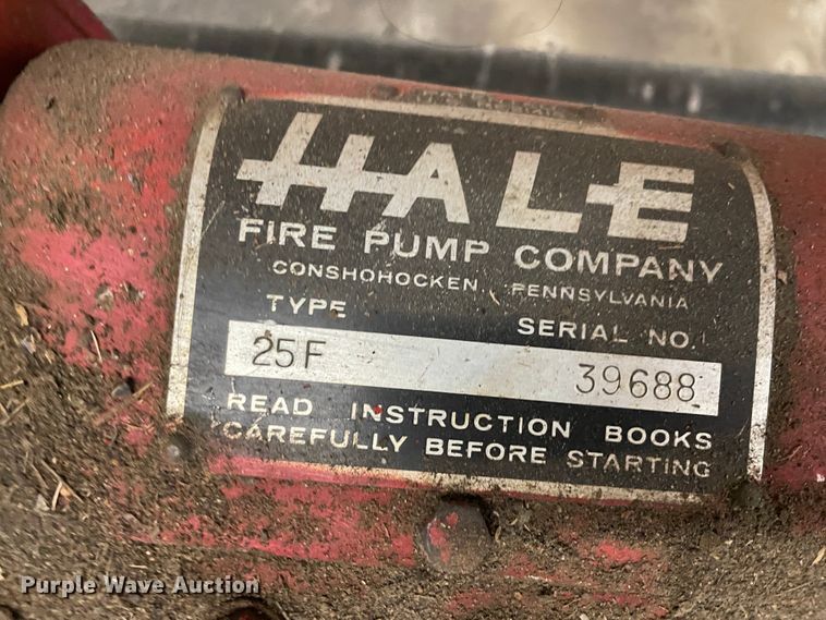 image for item II9325 Hale 25F pump