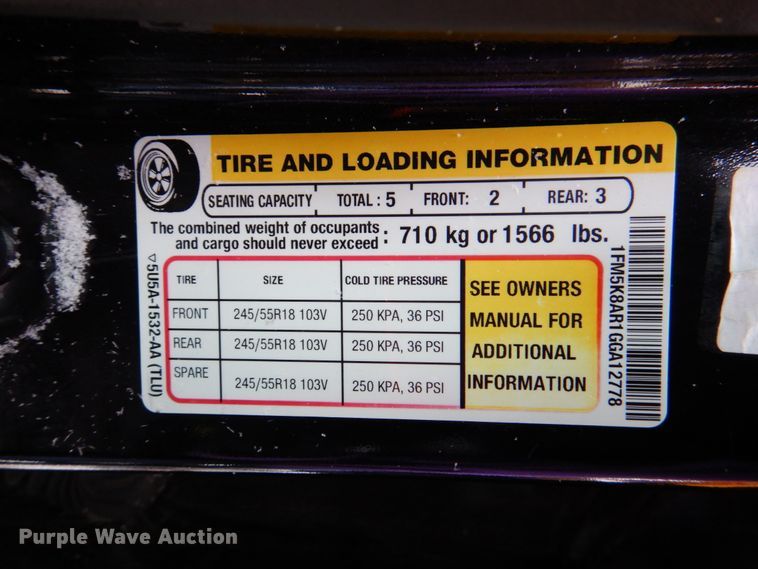 image for item II9789 2016 Ford Explorer Police  SUV