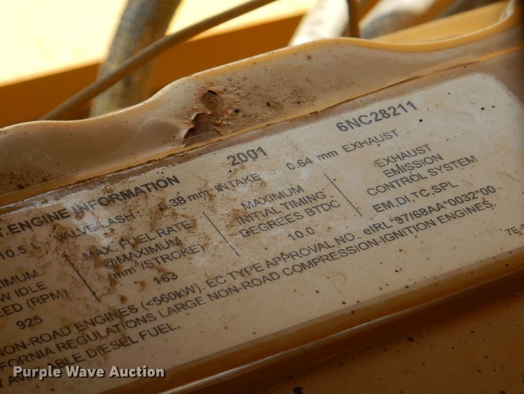 image for item II9868 2001 Caterpillar 140H  motor grader