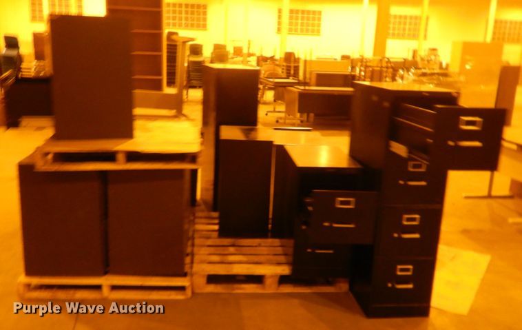 image for item IJ9272 Approximately 18 metal filing cabinets