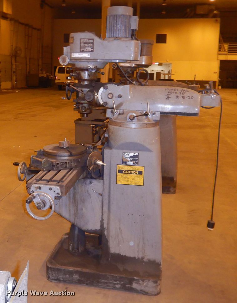 image for item IJ9277 1985 Supermax milling machine