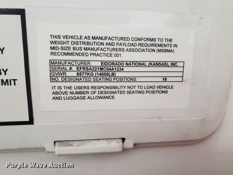 image for item IL9049 2012 Ford E450  shuttle bus