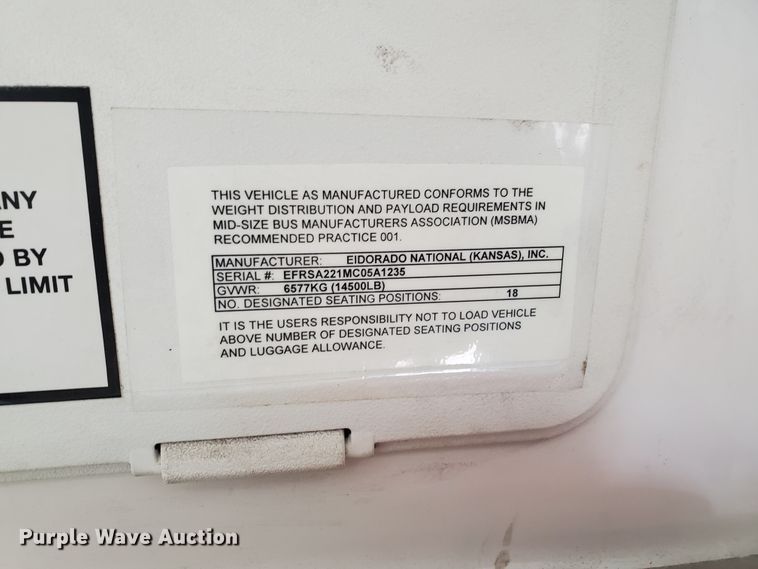 image for item IL9050 2012 Ford E450  shuttle bus