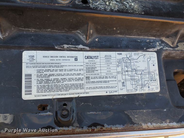 image for item IX9038 1986 Chevrolet C10  pickup truck