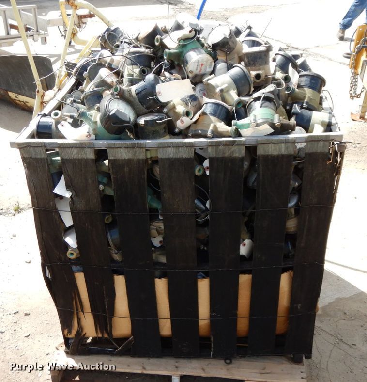 image for item IX9392 Approximately 600 brass water meters