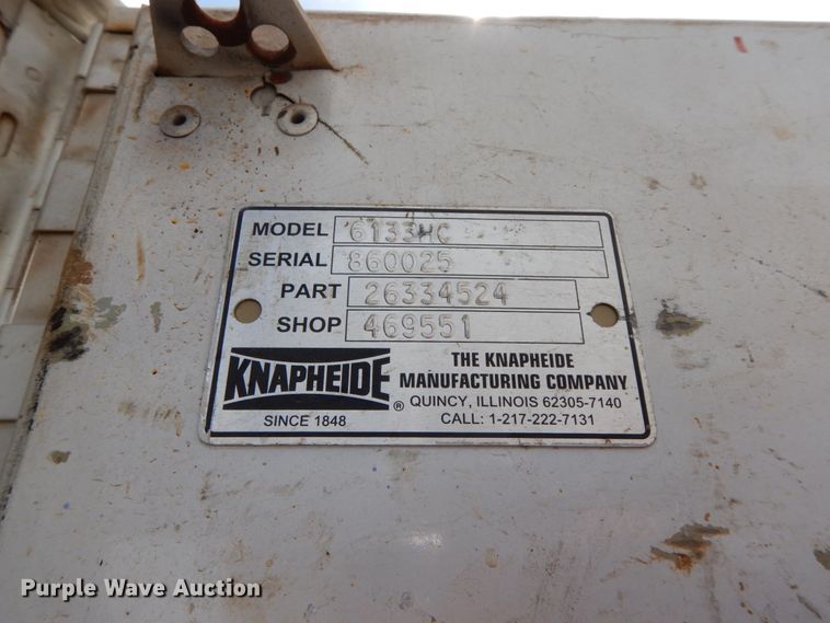 image for item IX9393 Knapheide 6133HC utility bed