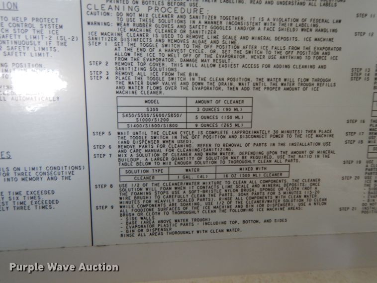 image for item IX9394 Manitowoc B170 ice machine