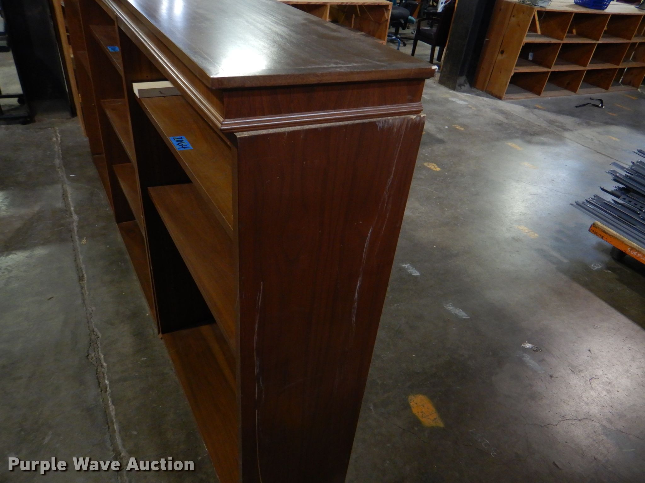 (3) bookshelves in Tulsa, OK Item IY9392 sold Purple Wave