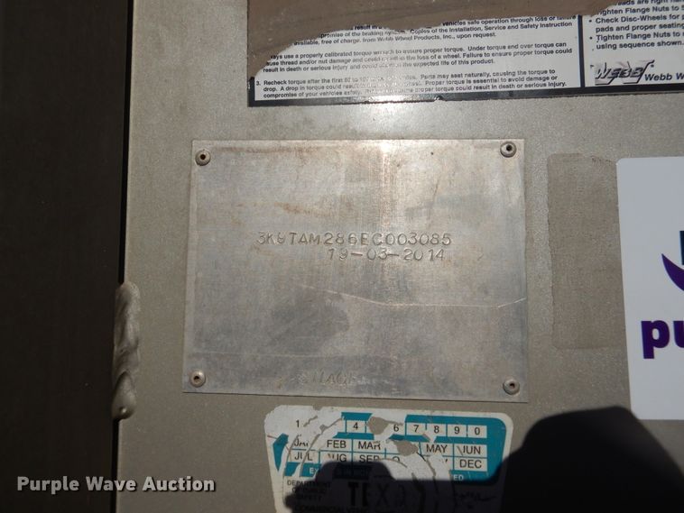 image for item DJ1166 2014 Taller Fehr  live bottom trailer