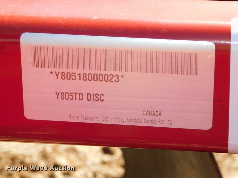 image for item DJ5989 Farm King Y805TD  disk