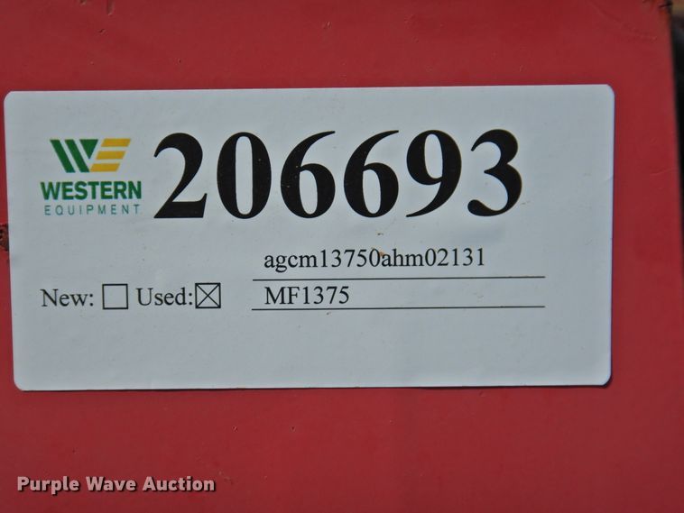 image for item DJ8353 2010 Massey-Ferguson 1375  windrower