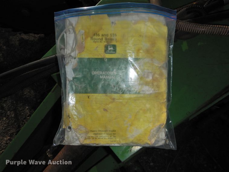 image for item DJ8360 1993 John Deere 535  round baler