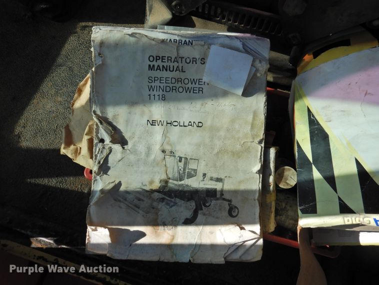 image for item DJ8362 1992 New Holland 1118  windrower