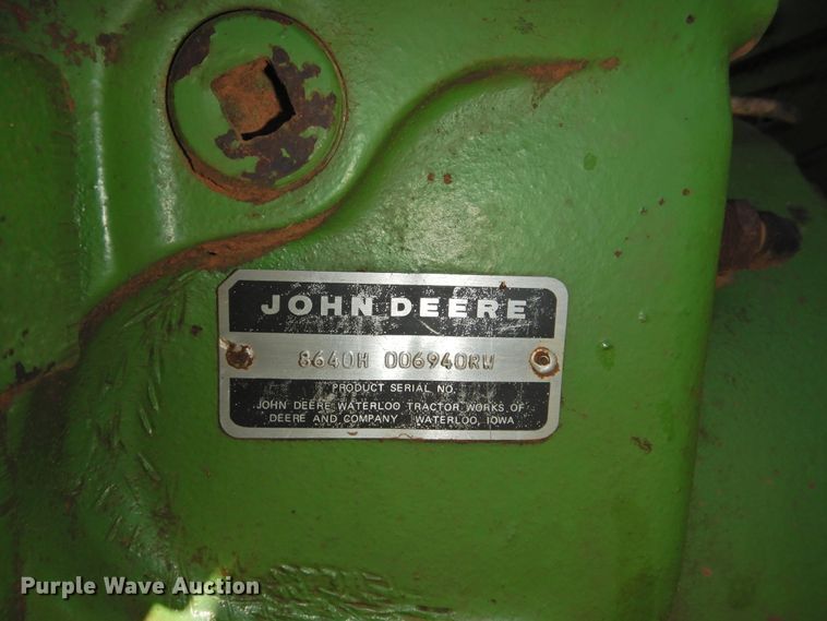 image for item DJ8423 1981 John Deere 8640  4WD tractor