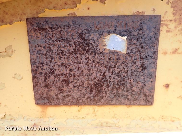 image for item DK4576 1984 Load King 2030 bottom dump trailer