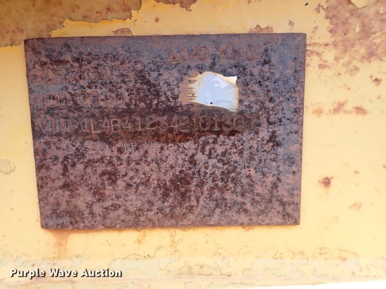 image for item DK4576 1984 Load King 2030 bottom dump trailer